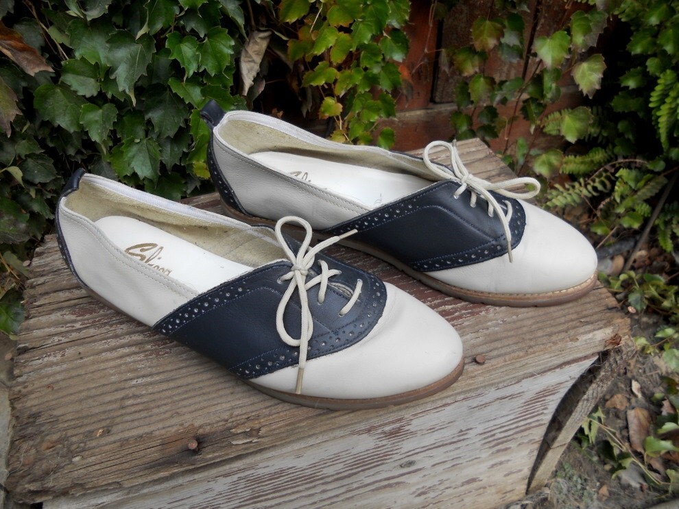 black and white track shoes from the 70's