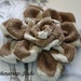Delicate Giraffe Fabric Flower Brooch