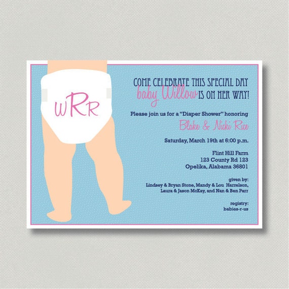 Printable Diaper Invitations 8