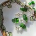Natural Chrome Diopside Bracelet : Chrome Diopside Jewelry, Delicate Bracelet, Green Gemstone Bracelet, Floral Bracelet, Flower Bracelet