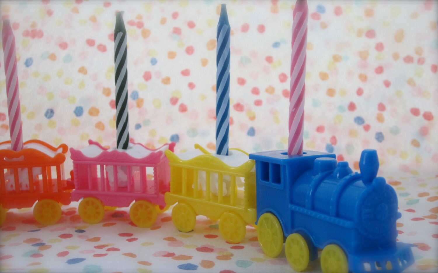 Circus Party Train Birthday Candle Holder