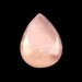 Rose Quartz Drop Cabochon Stone (30mm x 22mm x 10mm)
