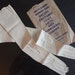 Edwardian unused cream kid long gloves very small