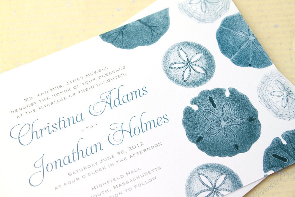 Beach Wedding Invitation Ideas from Concertina Press