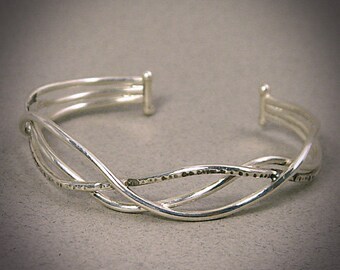 Sterling Silver Wave Bracelet