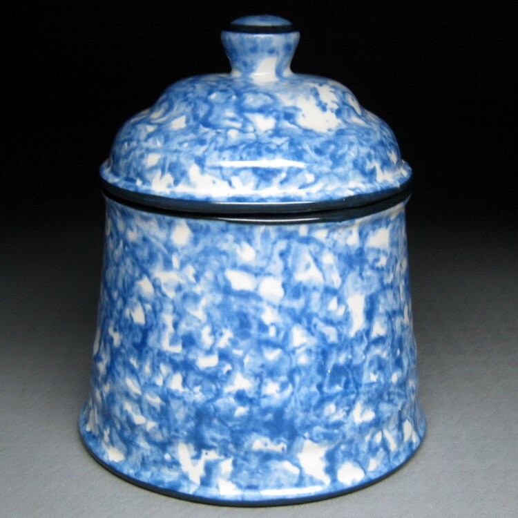 vintage STANGL pottery sugar bowl with lid town and country