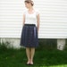 Navy lace skirt size small/medium