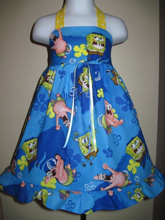 boutique spongebob squarepants dress 6m 9m 12m boutique spongebob squarepants dress 6m 9m 12m