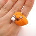 red fox polymer clay ring