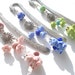 Bookmark dragon and flower glass lampwork beads