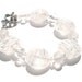 Transparent clear lampwork bracelet