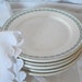 French Antique Six plates SARREGUEMINES style empire