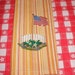 Embroidered Kitchen Towel: American Garden