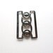 LAST 2 Pairs of Vintage 2" Silver Tone Metal Belt Buckle