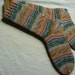 Hand knit Womens socks size UK 5 - 6 US 7 - 9 (small mens)