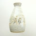 Sake bottle, Coil built ceramic vase with birds