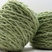 SALE Worsted Organic Cotton Yarn Green Plant Dyed, Destash Organic Yarn, Last One