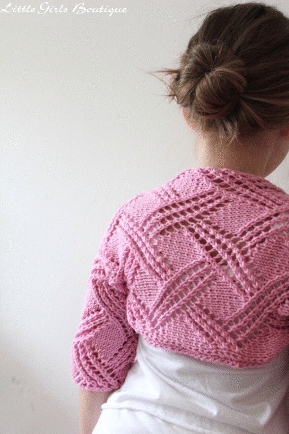 Little Girls Lace Shrug Custom listing for Clara