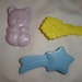 SALE My Little Pony brushes 1980s toys set of three teddy bear shooting star flower plastic brush comb