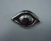 Solid Sterling Silver Anatomical Human Eye Egyptian