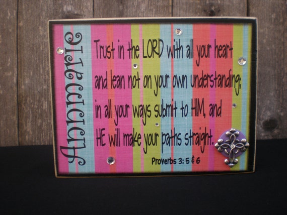 Items Similar To Wooden Blocks Home Decor - Bible Verse On Etsy