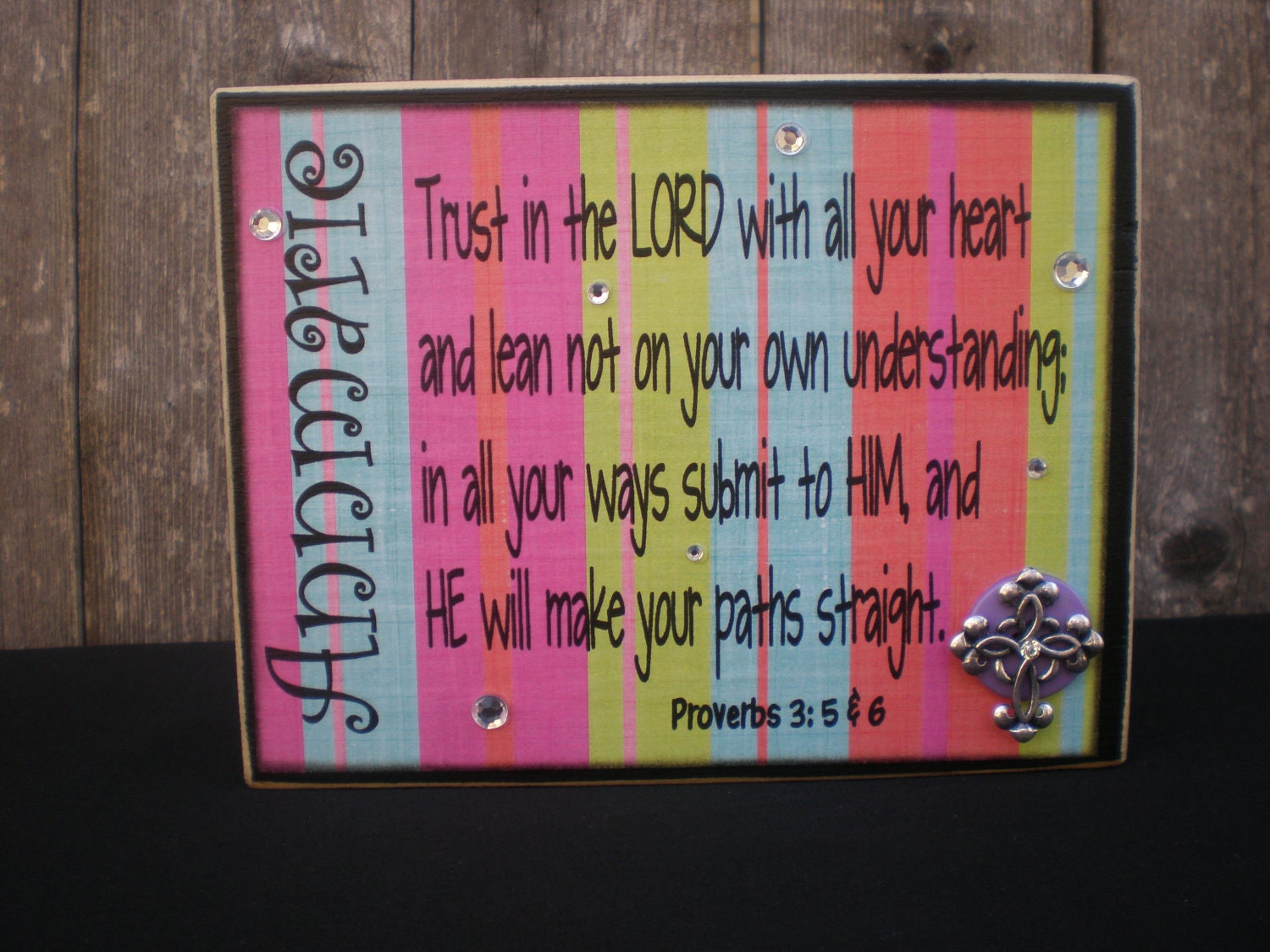 Wooden Blocks Home Decor Bible Verse by Memoriesoffaith on Etsy