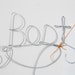 Best Friends Wall Hanging Photo Holder, Wire Picture Frame. Wire Word Art, with Orange Butterfly Friends Frame Gift, Multi Photo Collage