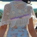 Up-cycled Bits of Lace Crochet Gypsy Shawl