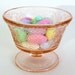 Pink Depression Glass Sherbet Footed Dish Normandie Pattern