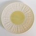 Belleek Tridacna Yellow Bread Plate Vintage Porcelain Made in Ireland