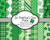 St. Patrick's Day Pack- Digital paper set Il_170x135