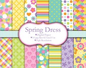 Spring Dress - Digital paper set Il_170x135