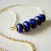CYBER SALE - So Blue - Lapis Lazuli & Gold Vermeil Necklace