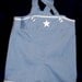 Baby Boy Nautical Style Slate Blue Romper with White Middy Braid Trim Size 18 Months