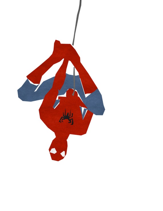 Items similar to Spider-Man Hanging Around Print on Etsy