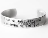 Gratitude bracelet, Mother daughter jewerly - Bracelet personalize with your message inside