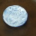 Cat Dish Handmade in Blue Sleeping Cat