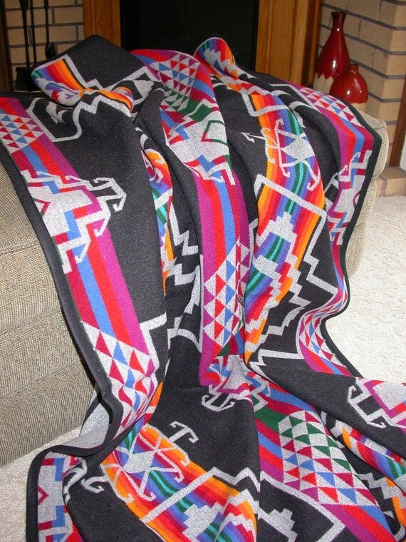 Items Similar To Pendleton Wool Blanket Native American Print Oswego