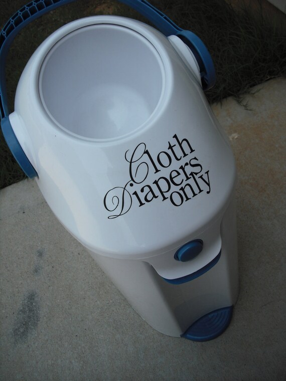 Cloth Diaper Only Decal by Delightdesigns2 on Etsy