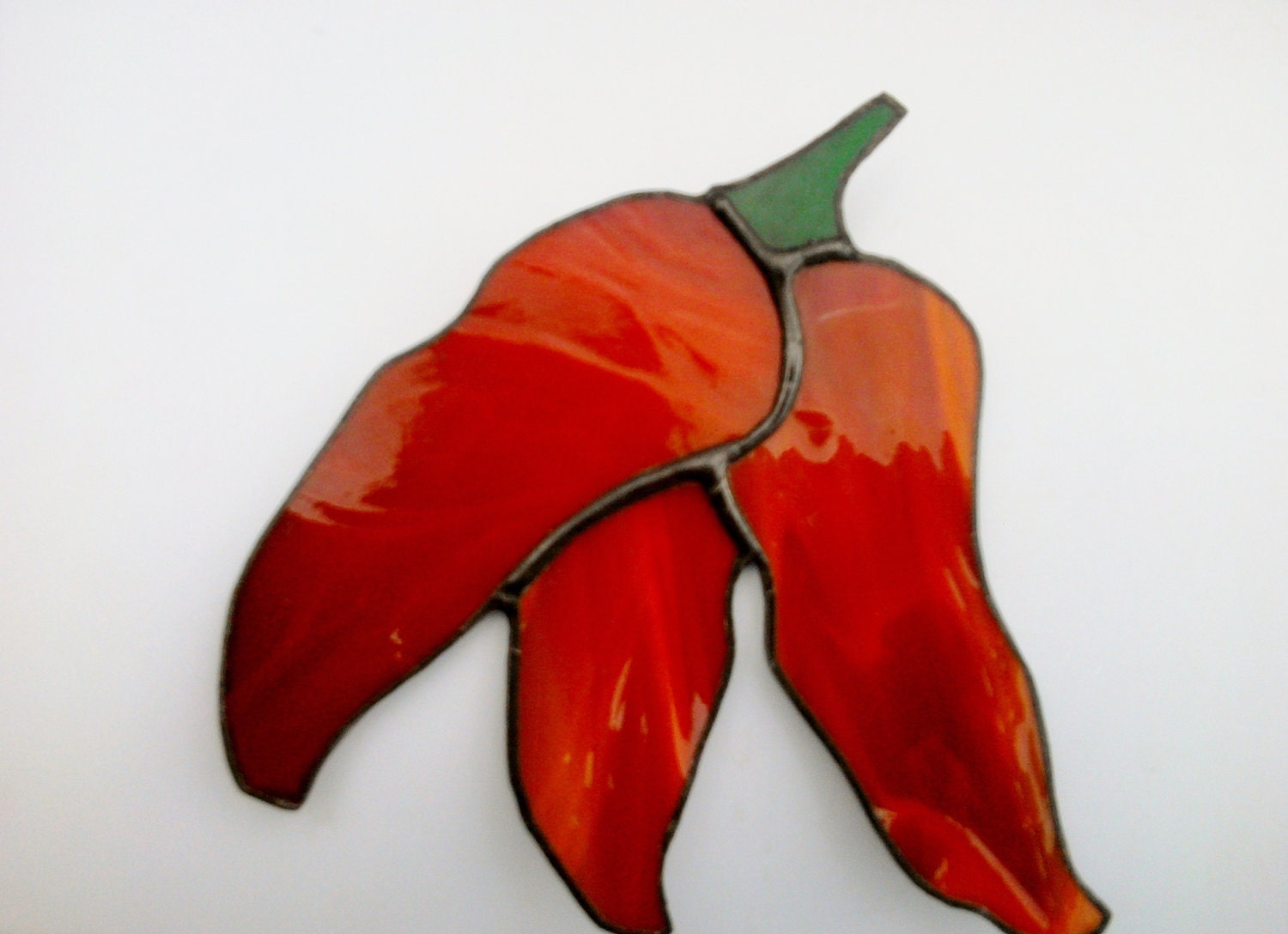 Stained Glass Red Chili Peppers