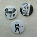 ROCK BADGES : Punk / New Wave / Ska Revival - Lot of 3
