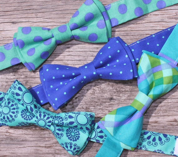 Items similar to Toddler Ties in Assorted Teals Pick your favorite on Etsy