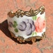 Vintage Guilloche Enamel Silver Ring
