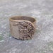 1970s Flower Spoon Ring