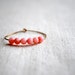 Pink Hoop Earrings - Gold Tone Hoops with Pink Beads