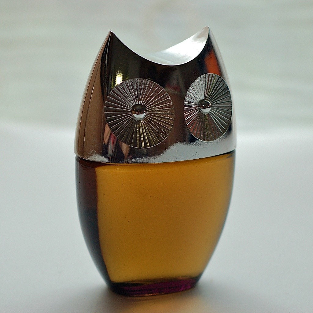 RESERVED Retro Owl Avon After Shave Bottle 70s
