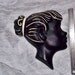 Vintage Wall Hanging Portrait : Lovely Duron Girl Wall Mask