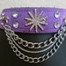 X-LARGE-XXL Rockstar Punk Princess Purple Dog Collar