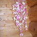 Pink and White Flower and Butterfly Mobile