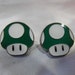 Cool Video Game Green Mushroom Head Cufflinks Mens Accessory Wedding Groomsmen